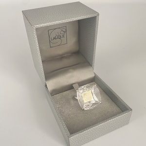 Stunning Lalique Crystal Ring